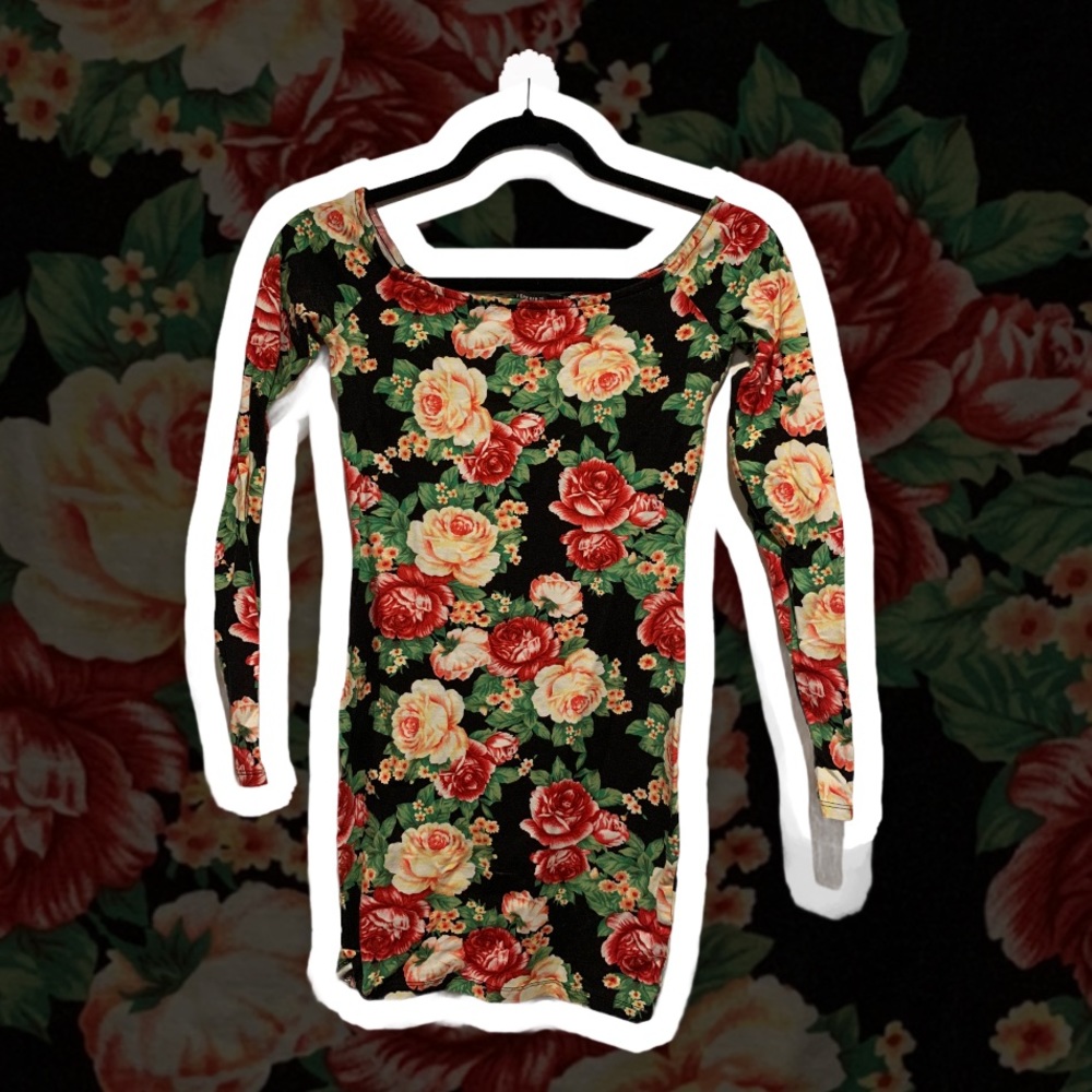 Floral Forever 21 Bodycon Dress